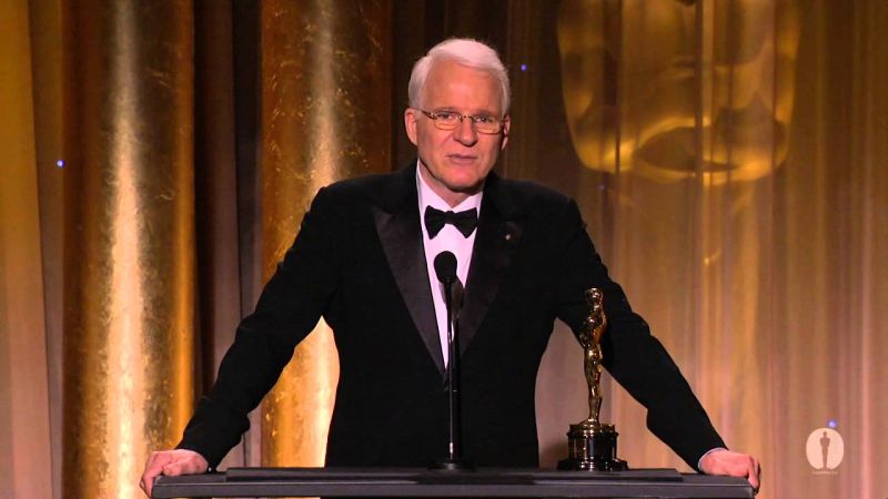 Steve Martin premiato con l'Oscar alla Carriera nel 2014