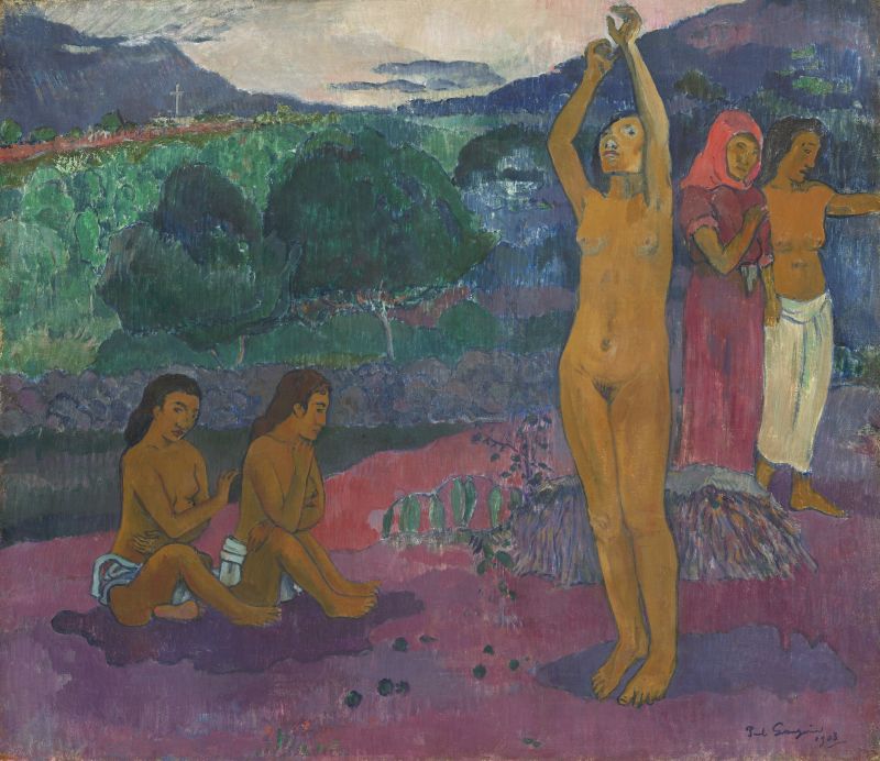 Paul Gauguin (French, 1848 - 1903), The Invocation, 1903, oil on canvas, Gift from the Collection of John and Louise Booth in memory of their daughter Winkie 1976.63.1
