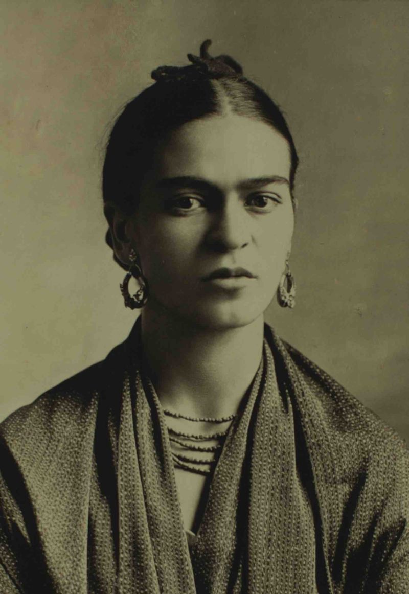 MEXICO CITY, MEXICO - JULY 08: A portrait of Mexican artist Frida Kahlo by her father Guillermo Kahlo, is displayed at the Frida Kahlo museum on July 08, 2014 in Mexico City, Mexico. Mexico remembers Frida Kahlo on the 107th anniversary of her birth July 06, 1907 and will remember the 60th anniversary of her death next July 13. (Photo by Miguel Tovar/LatinContent/Getty Images)