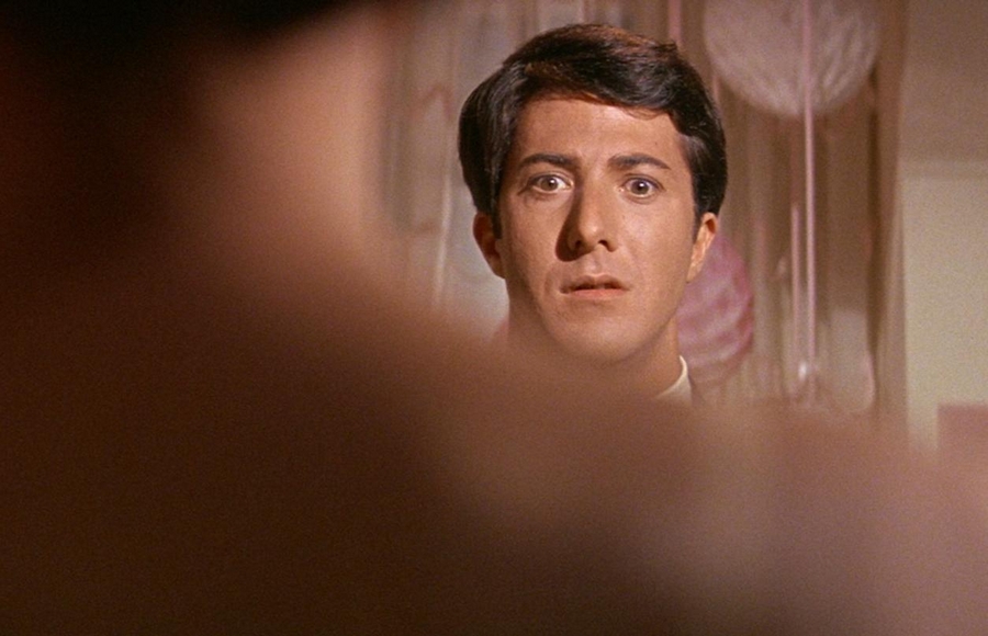 Dustin Hoffman nel celeberrimo "Il Laureato" (1967)