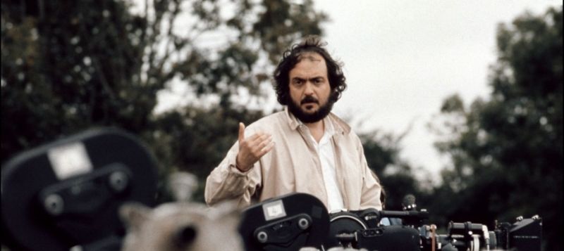 Stanley Kubrick sul set del film