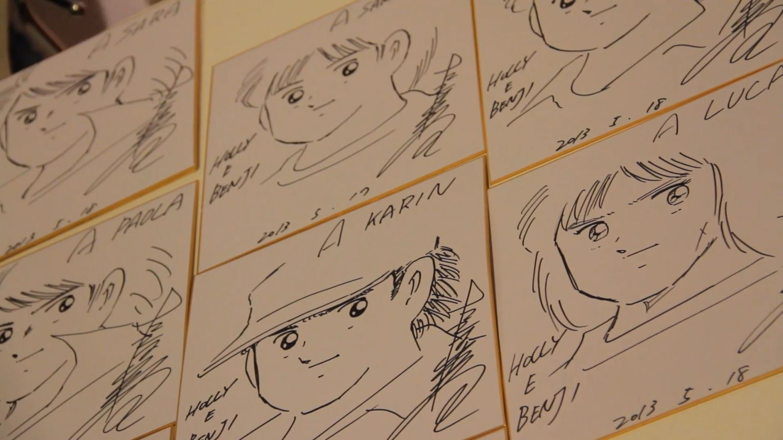 Animeland - Disegni originali di vari personaggi di HOLLY E BENJI di Y.Takahashi