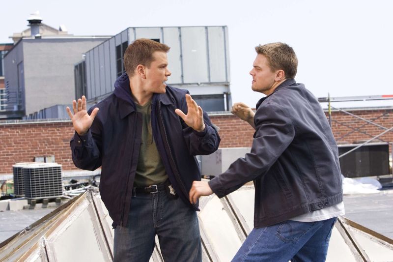 Matt Damon e Leonardo DiCaprio in "The Departed"