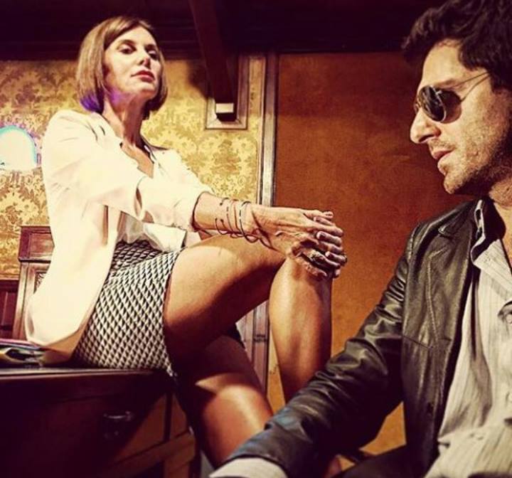 In scena con Giampaolo Morelli ne "L'Ispettore Coliandro"
