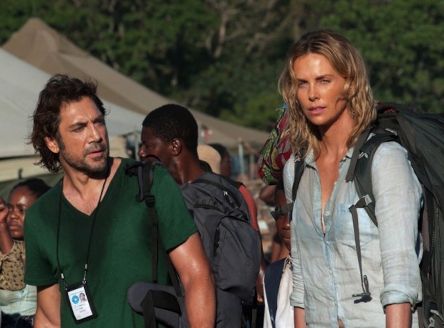 Charlize Theron e Javier Bardem in "The Last Face"