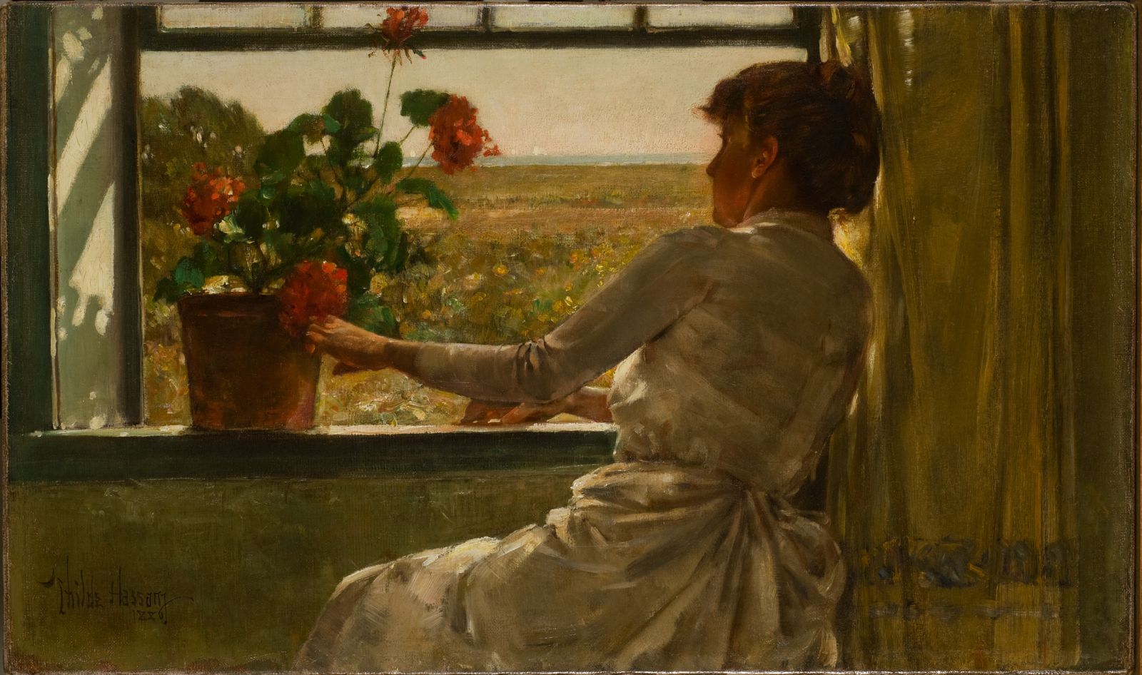 Summer Evening , 1886, Childe Hassam  - Florence Griswold Museum