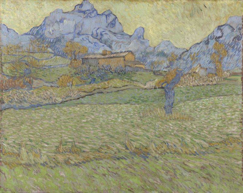 KM 100.443 Wheat fields in a mountainous landscape, end November - begin December 1889