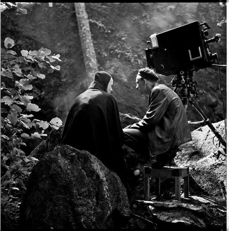Bergman sul set de "Il Settimo Sigillo" ©AB Svensk Filmindustri SFI ROTEBRO ARKIVET