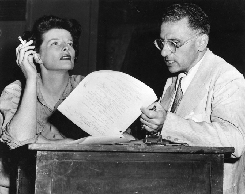 Katharine Hepburn con George Cukor