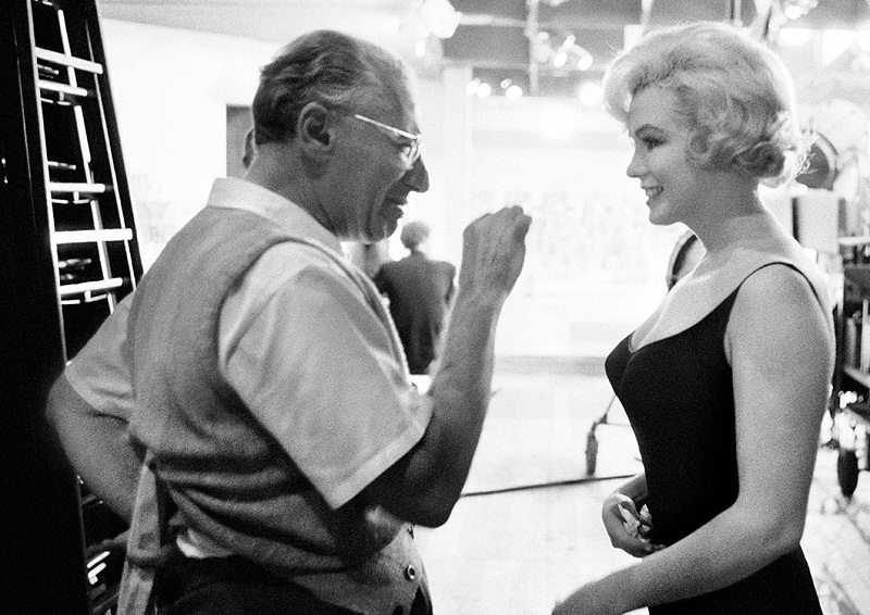 Geoerge Cukor con Marilyn Monroe