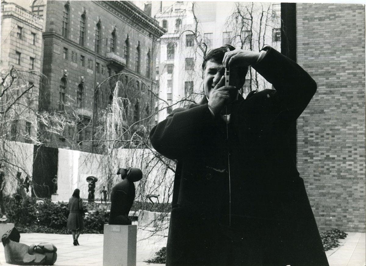 Emilio Scanavino al MoMA Museum of Modern Art di New York City, 1961. Archivio Scanavino